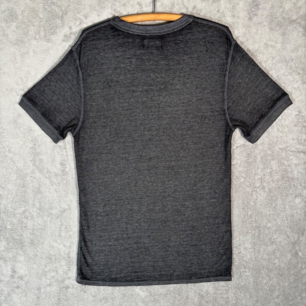 Polo Ralph Lauren Mens Large Charcoal Gray Waffle Knit Short Sleeve T-Shirt - Picture 2 of 11